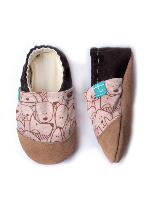 Kapcie do przedszkola Brown Doggy TITOT