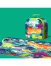 Puzzle w walizce – Era dinozaurów (104 elementy) Mideer
