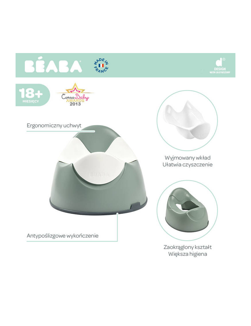 Beaba Nocnik z wyjmowanym wkładem Green Sage