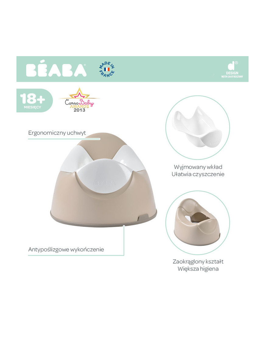 Beaba Nocnik z wyjmowanym wkładem Clay