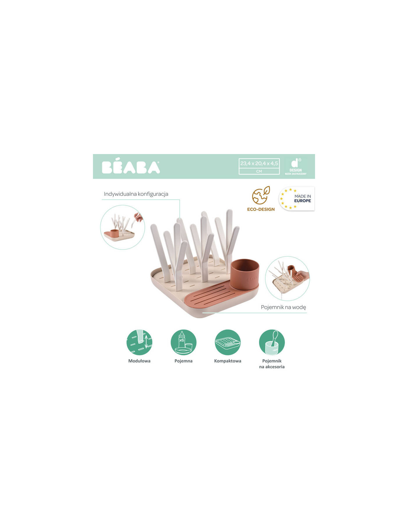 Beaba suszarka do naczyń Terracotta/Clay Beaba suszarka do naczyń Terracotta/Clay