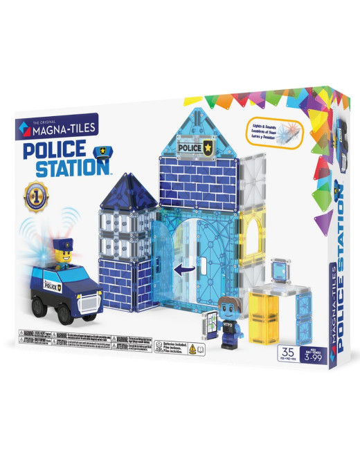MAGNA-TILES® Klocki Magnetyczne Police Station 35 el.
