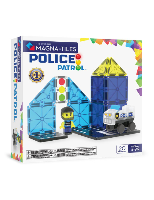 MAGNA-TILES® Klocki Magnetyczne Police Patrol 35 el.