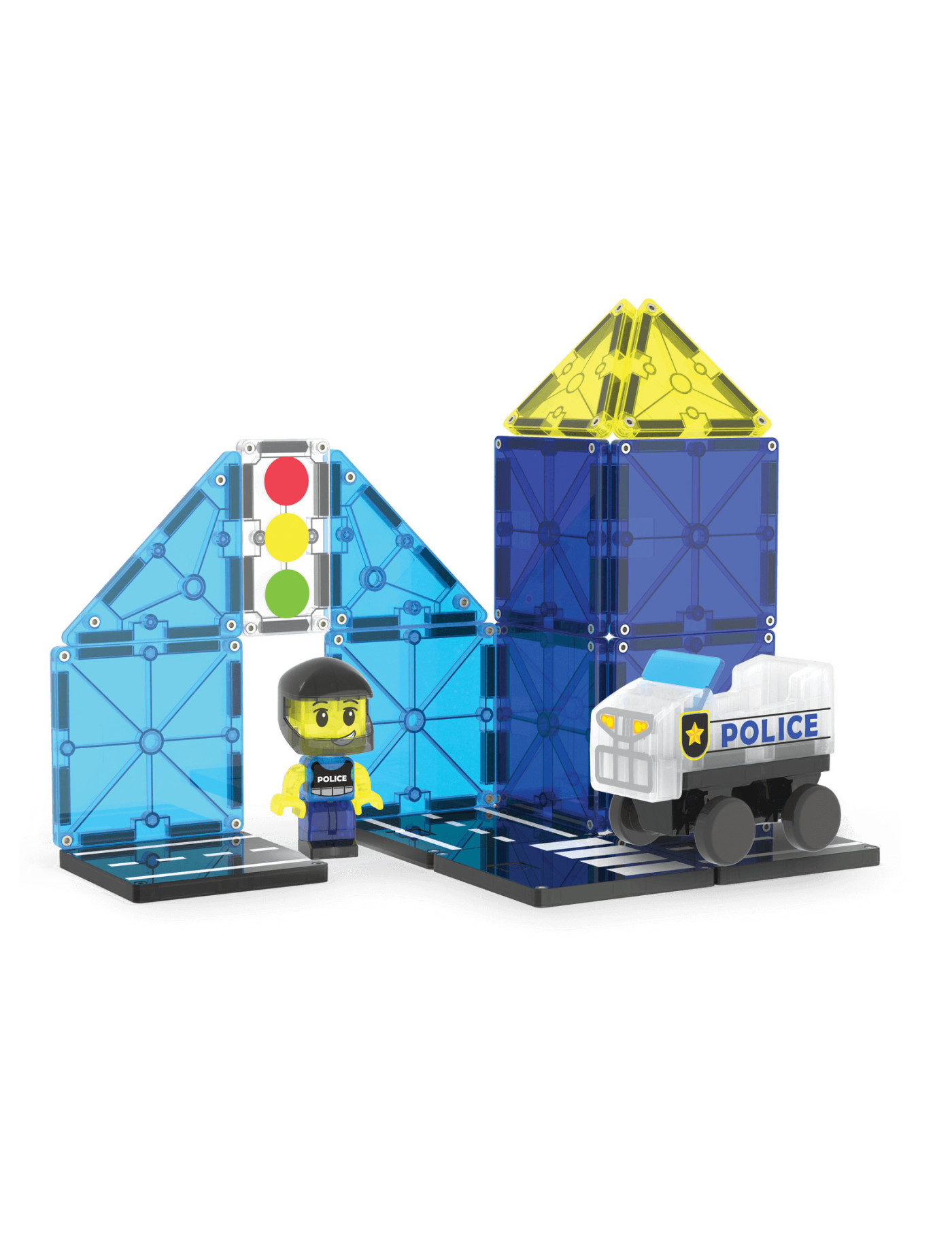 MAGNA-TILES® Klocki Magnetyczne Police Patrol 35 el.