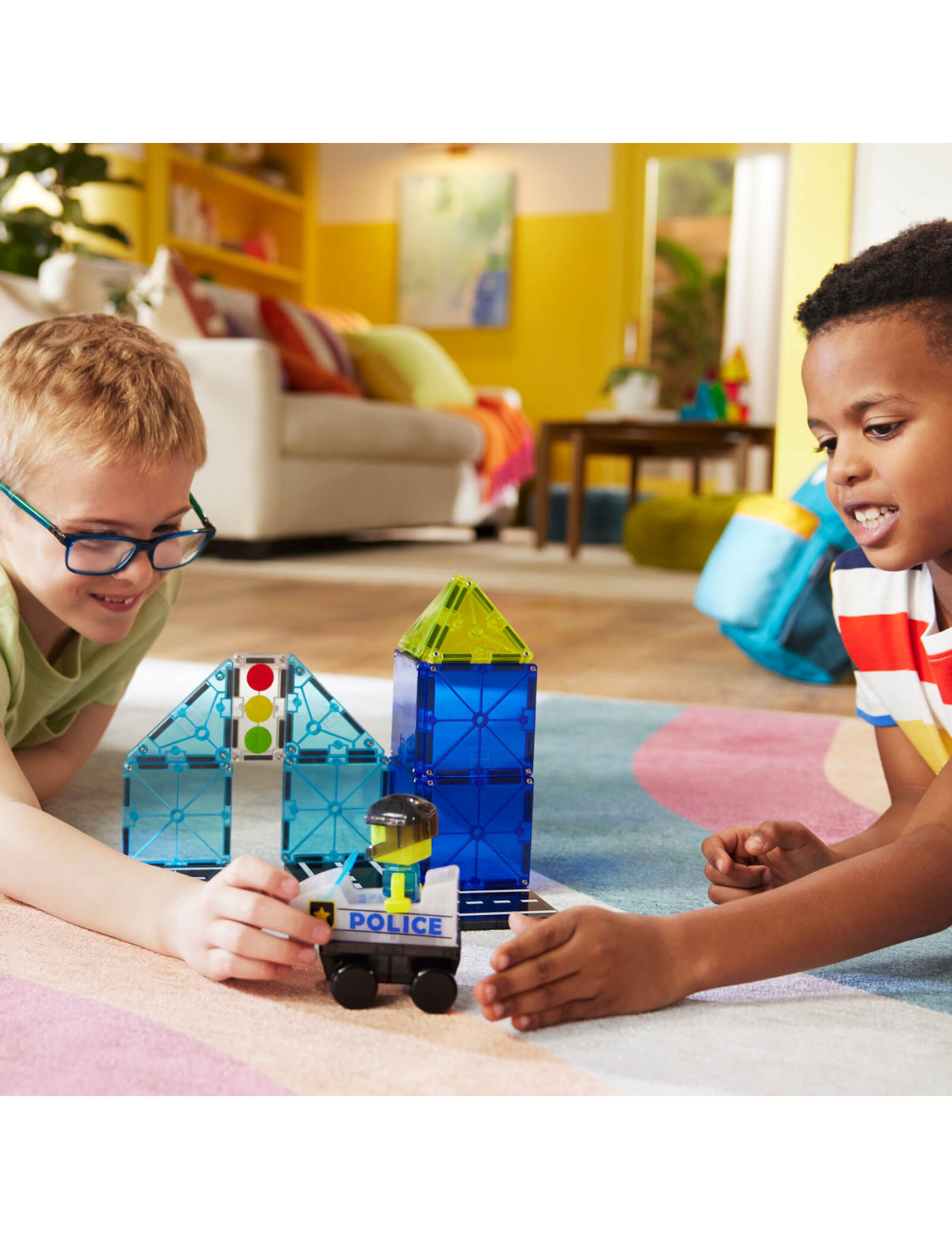 MAGNA-TILES® Klocki Magnetyczne Police Patrol 35 el.