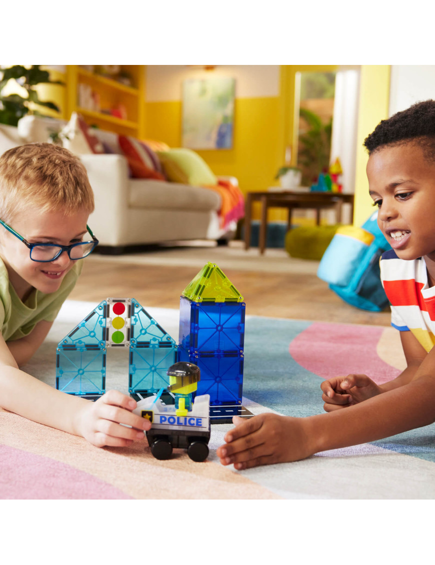 MAGNA-TILES® Klocki Magnetyczne Police Patrol 35 el.