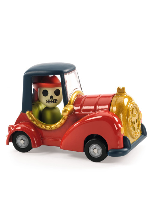 Autko CRAZY MOTORS - RED SKULL Djeco