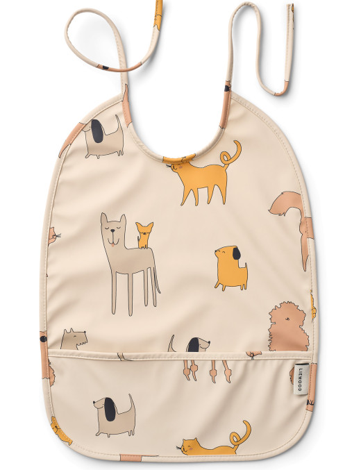 Wodoodporny śliniak z kieszonką Cats & Doga Liewood