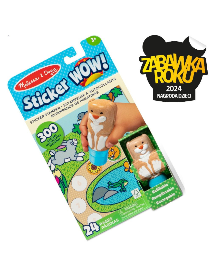 Sticker WOW! stempelki z naklejkami króliczek, Melissa & Doug