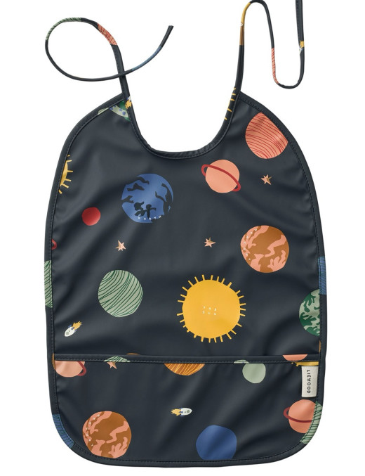 Wodoodporny śliniak z kieszonką Universe Liewood