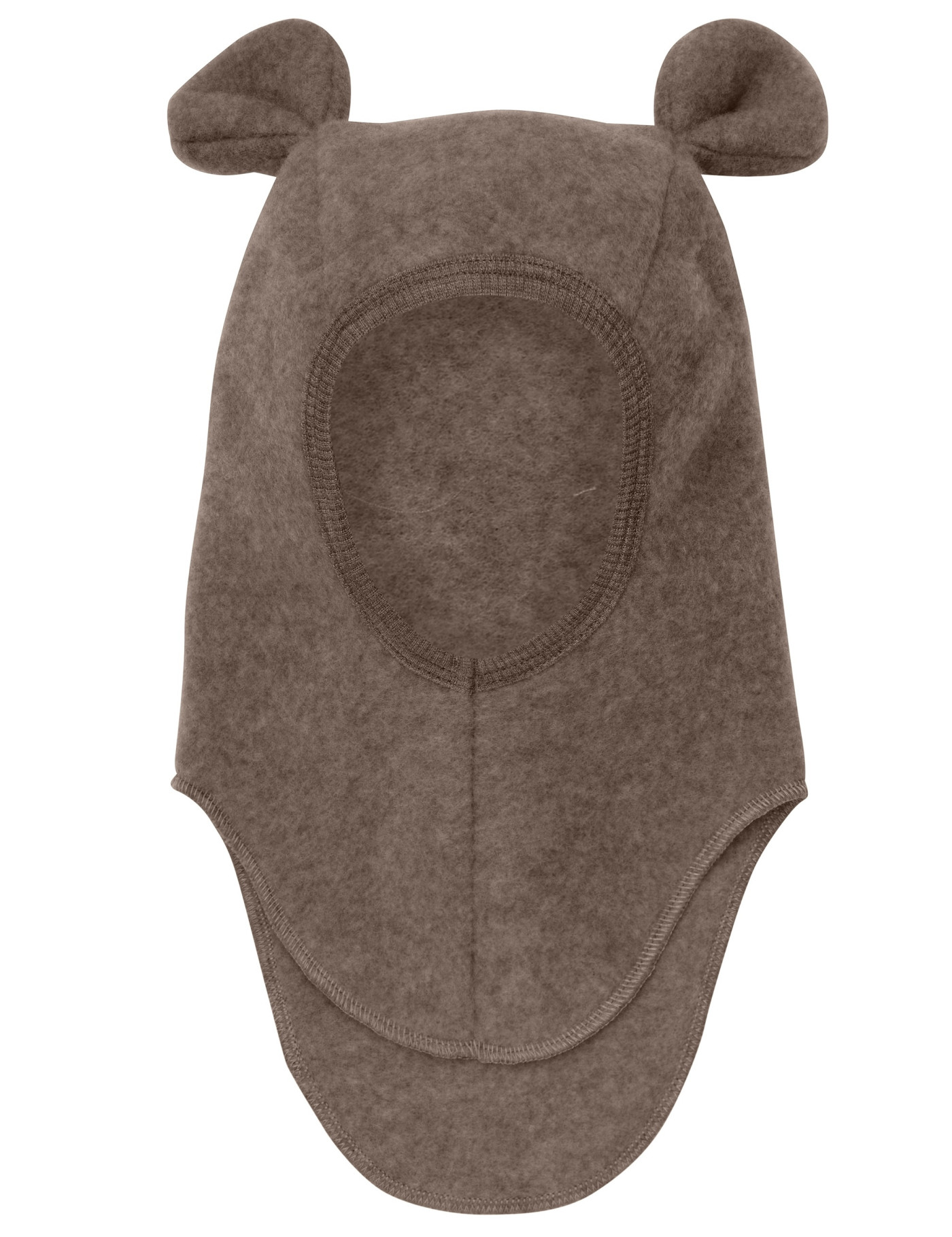 Kominiarka z uszami merino Teddy Brown Huttelihut