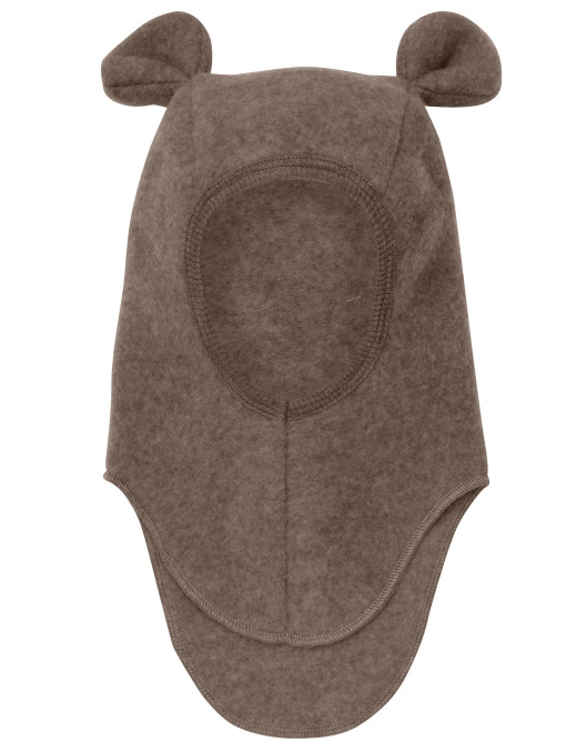 Kominiarka z uszami merino Teddy Brown Huttelihut