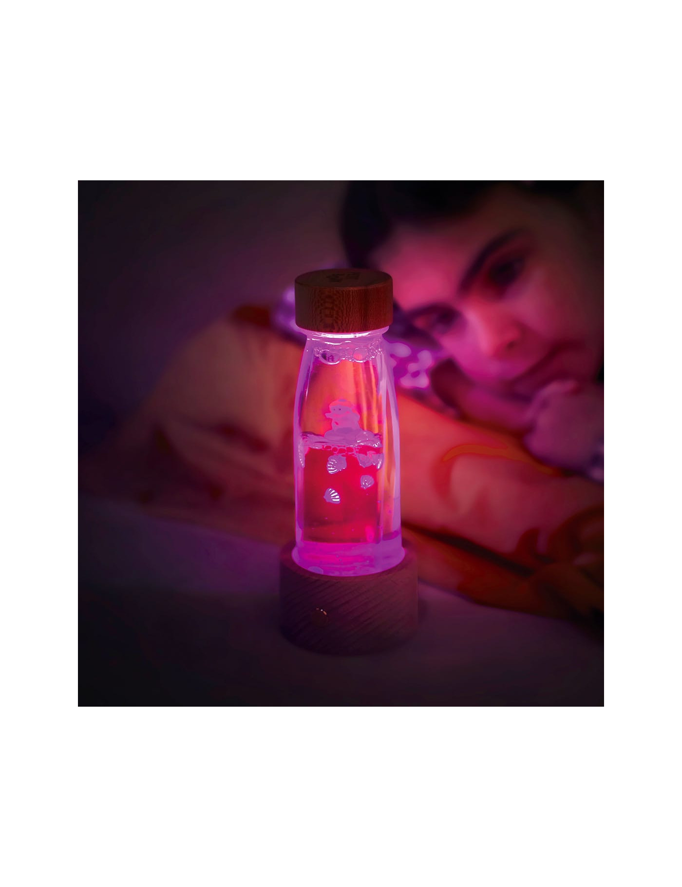 Petit Boum, Lampka sensoryczna LED Magic Light Base – podświetlenie do butelek sensorycznych, baza świetlna