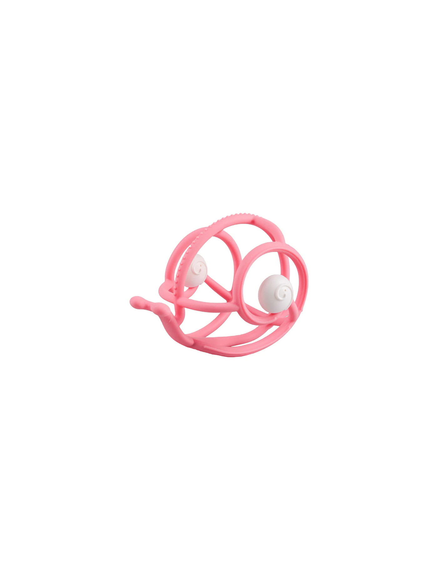 Mombella Gryzak z grzechotką Ślimak Pink