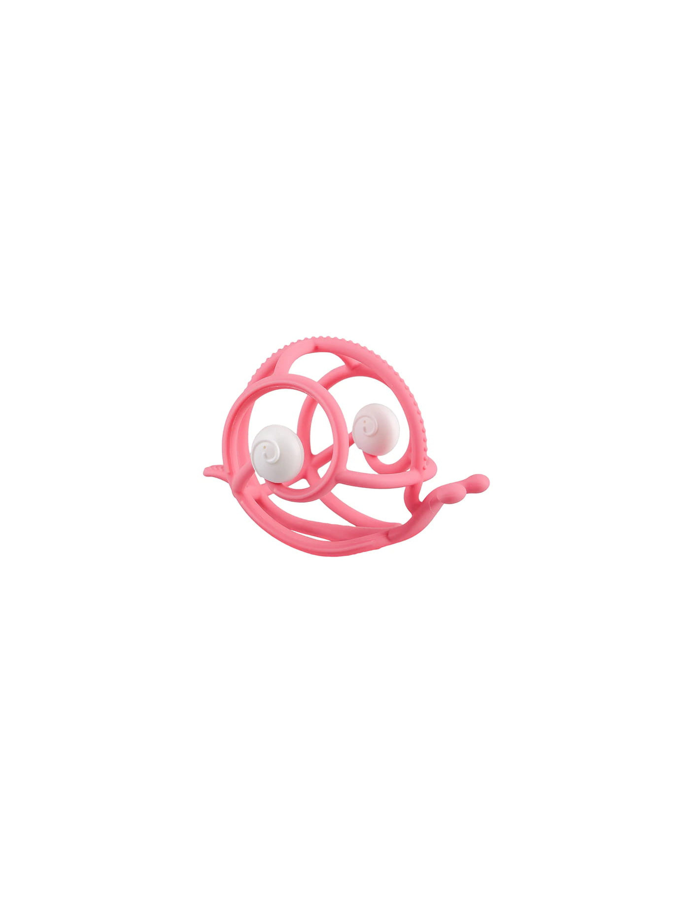 Mombella Gryzak z grzechotką Ślimak Pink