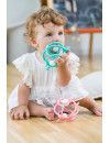 Mombella Gryzak z grzechotką Ślimak Pink