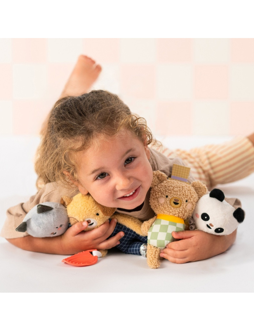 Taf Toys Przytulanka i Gryzak Clara – sensoryczny kotek dla niemowląt od 0 m+