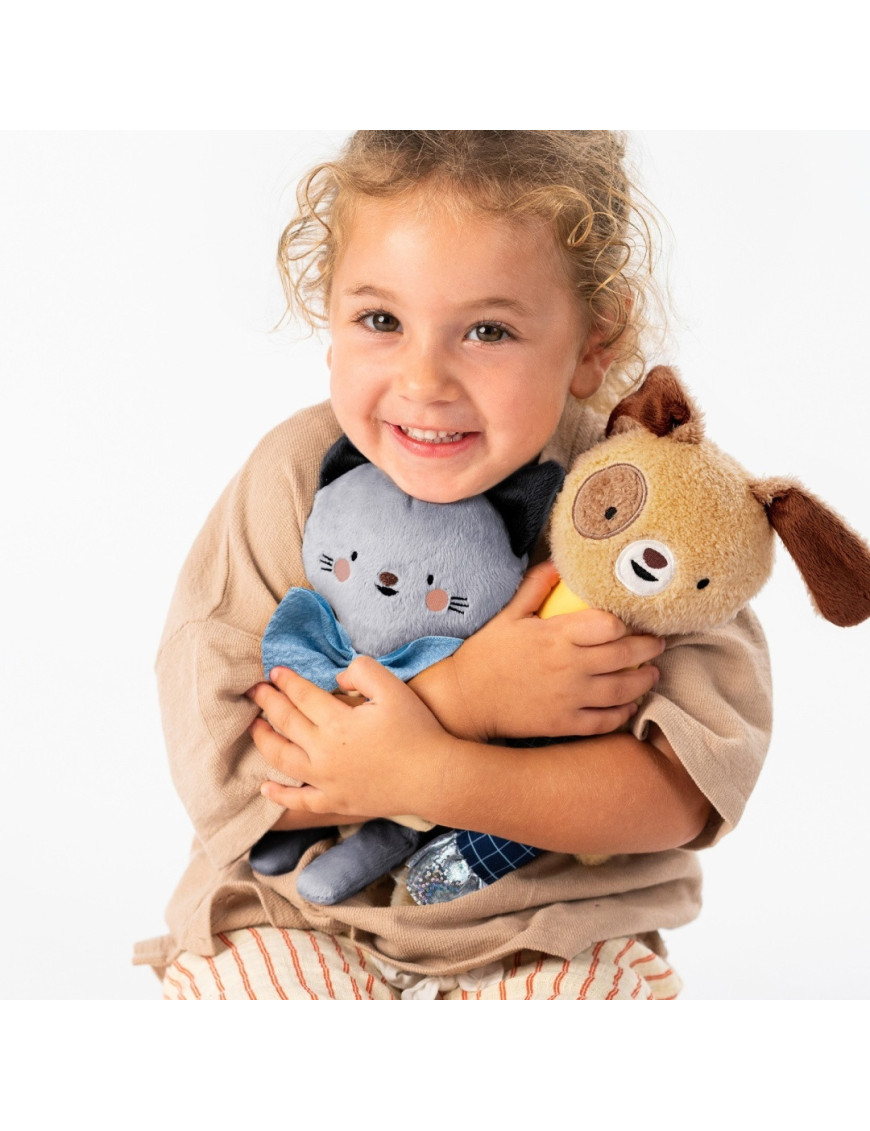Taf Toys Przytulanka i Gryzak Clara – sensoryczny kotek dla niemowląt od 0 m+