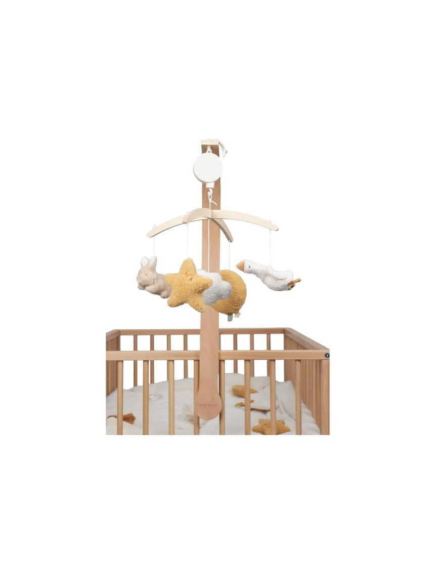 Little Dutch Drewniana karuzela do łóżeczka Newborn Naturals FSC
