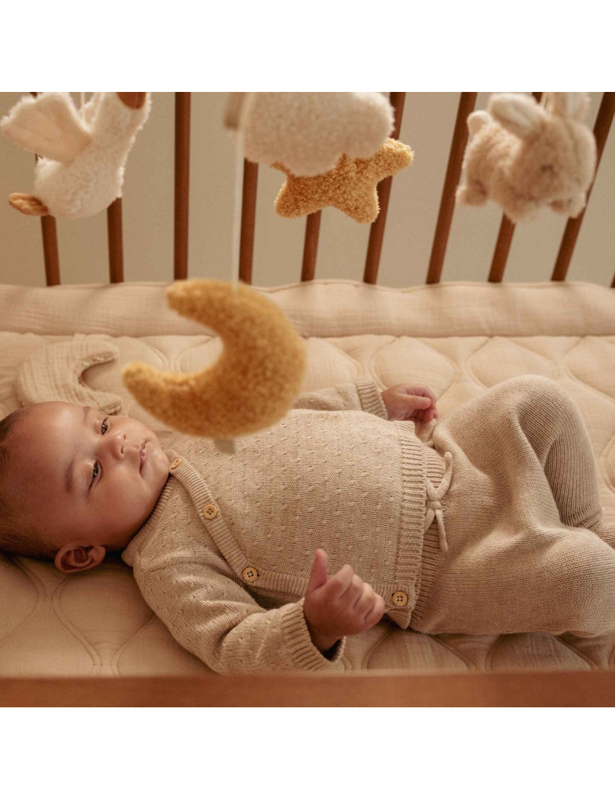 Little Dutch Drewniana karuzela do łóżeczka Newborn Naturals FSC