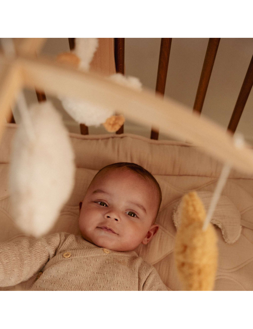 Little Dutch Drewniana karuzela do łóżeczka Newborn Naturals FSC