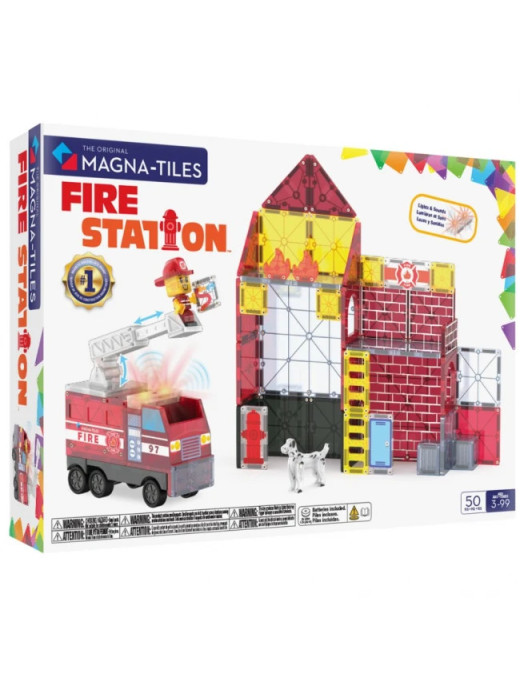 MAGNA-TILES® Klocki Magnetyczne Fire Station 50 el.