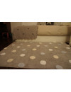 Lorena Canals Dywan bawełniany Topos Tricolor Grey Azul/Blue 120 x 160 cm