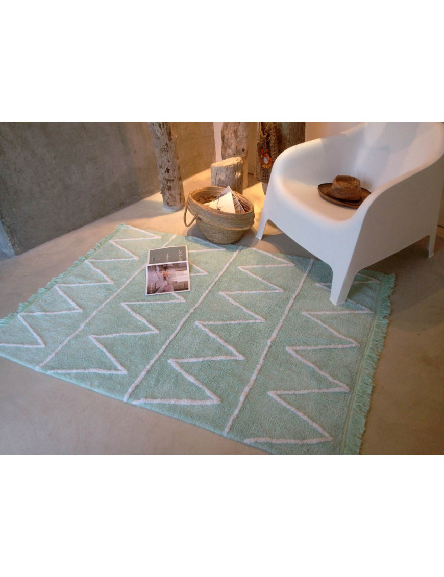Lorena Canals Dywan bawełniany Hippy Mint 120 x 160 cm Lorena Canals Dywan bawełniany Hippy Mint 120 x 160 cm