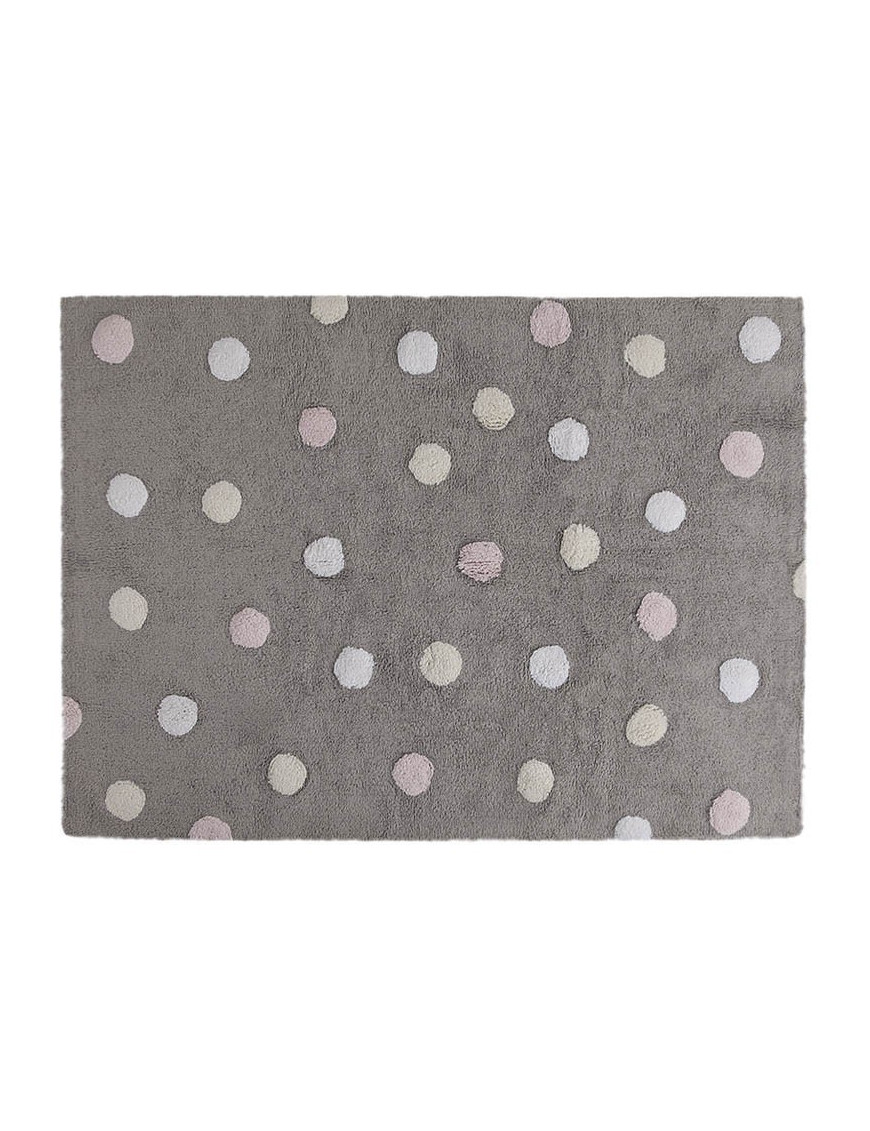 Dywan bawełniany Topos Tricolor Grey Pink 120x160 cm