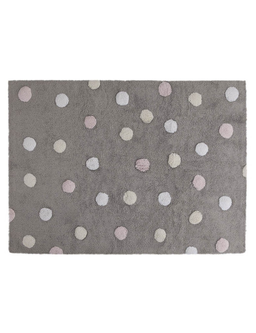 Dywan bawełniany Topos Tricolor Grey Pink 120x160 cm