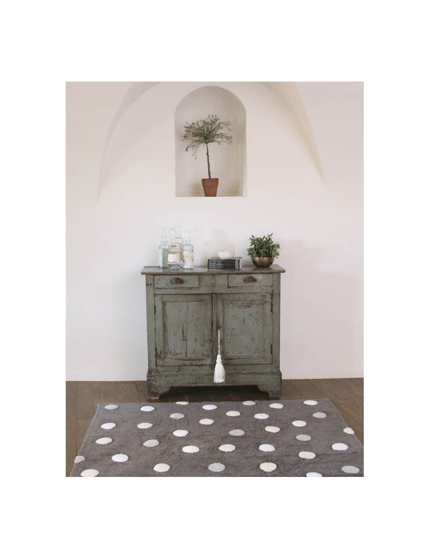 Lorena Canals Dywan bawełniany Topos Gris/Grey 120 x 160 cm