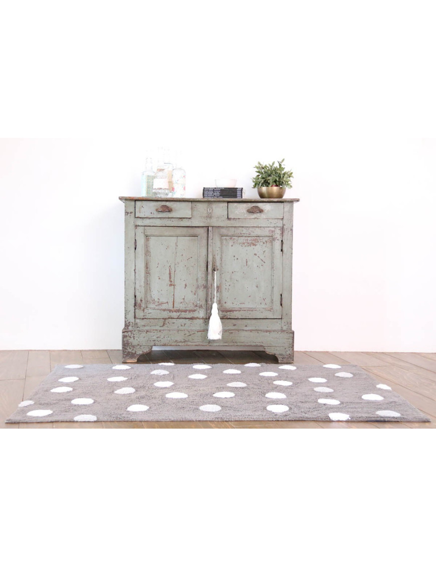 Lorena Canals Dywan bawełniany Topos Gris/Grey 120 x 160 cm