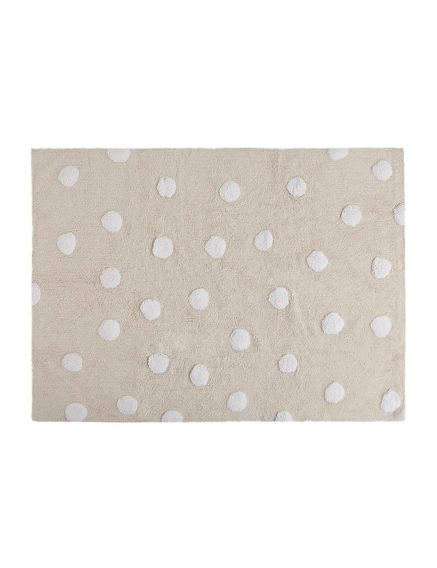 Lorena Canals Dywan bawełniany Topos Crema/Beige 120 x 160 cm