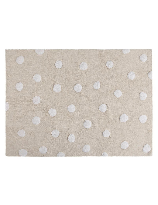 Lorena Canals Dywan bawełniany Topos Crema/Beige 120 x 160 cm