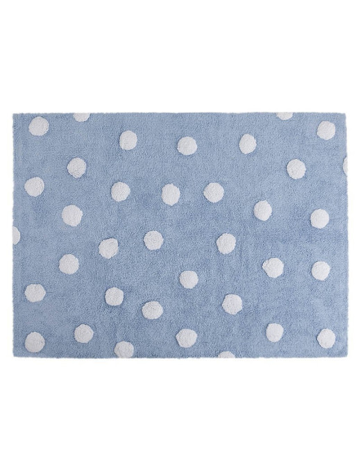 Lorena Canals Dywan bawełniany Topos Azul/Blue 120 x 160 cm