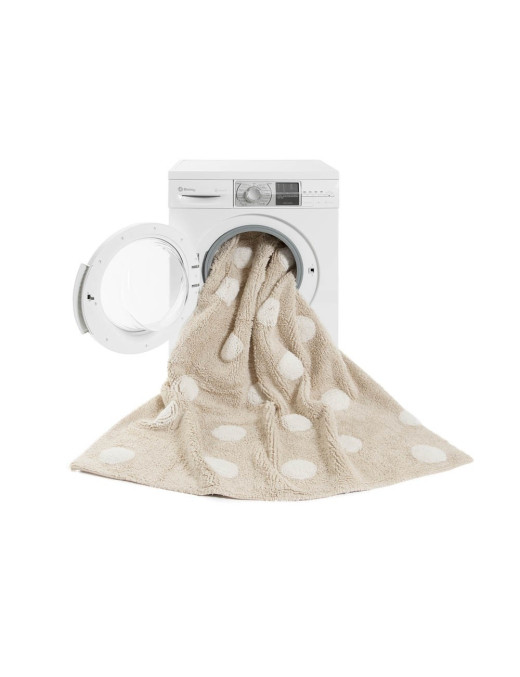 Lorena Canals Dywan bawełniany Topos Crema/Beige 120 x 160 cm