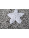 Lorena Canals Dywan bawełniany Grey Stars White 120 x 160 cm