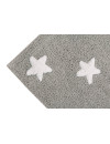 Lorena Canals Dywan bawełniany Grey Stars White 120 x 160 cm
