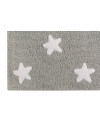 Lorena Canals Dywan bawełniany Grey Stars White 120 x 160 cm
