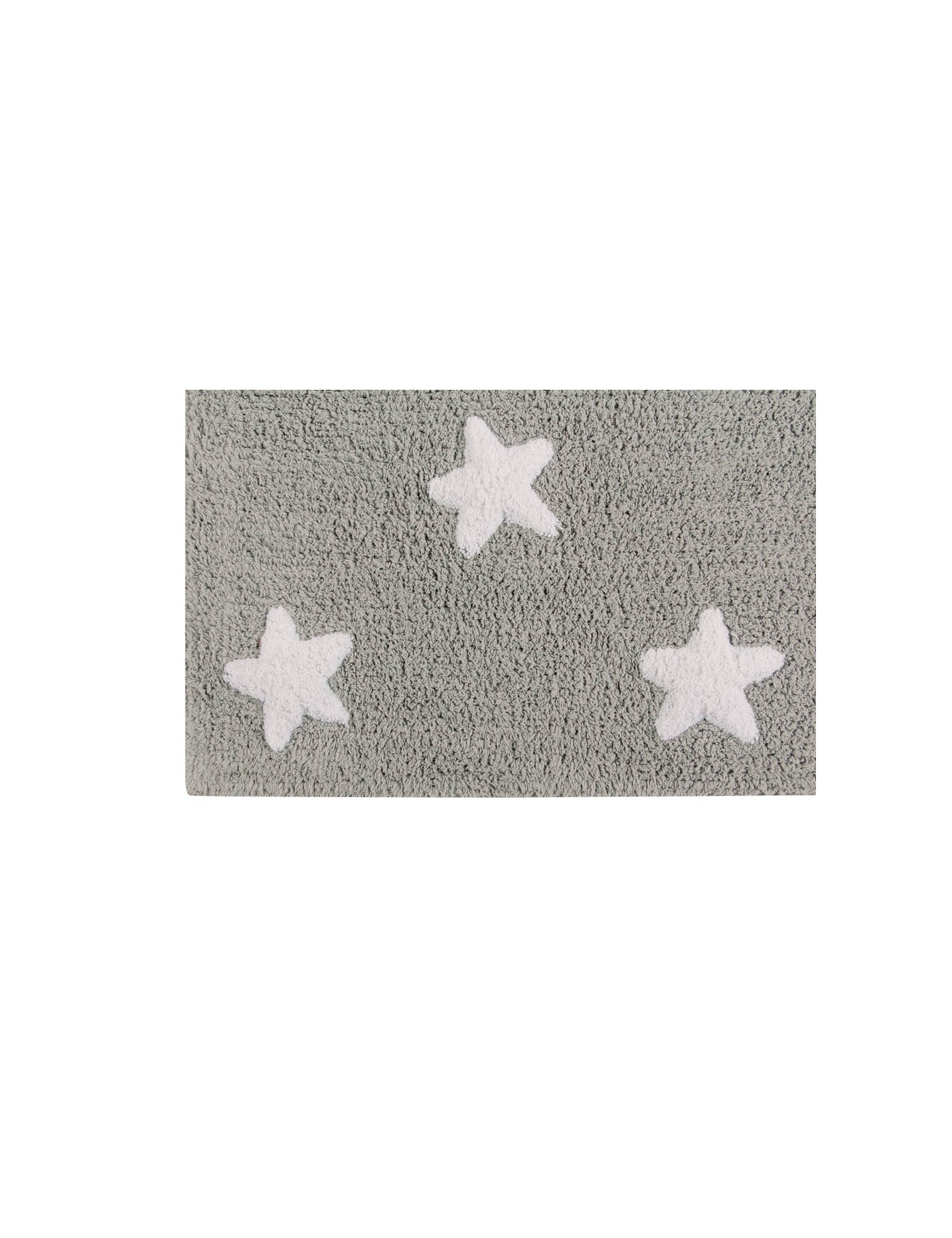 Lorena Canals Dywan bawełniany Grey Stars White 120 x 160 cm