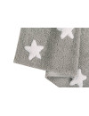Lorena Canals Dywan bawełniany Grey Stars White 120 x 160 cm