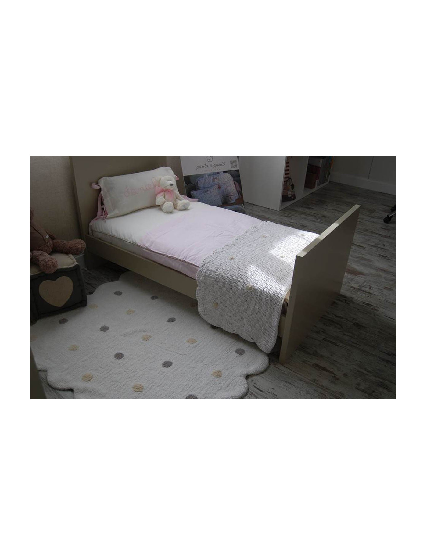 Lorena Canals Dywan bawełniany Galleta Blanco/White 120 x 160 cm Lorena Canals Dywan bawełniany Galleta Blanco/White 120 x 160 cm