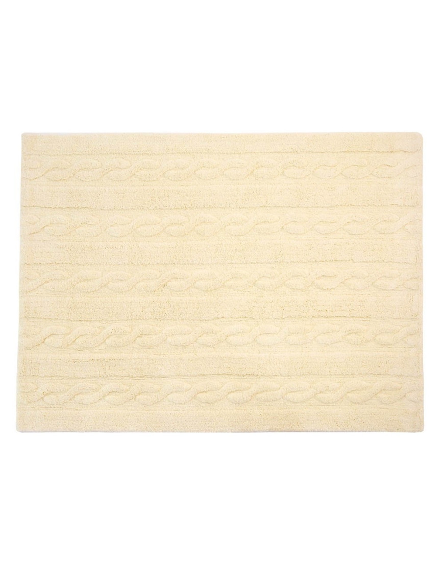 Dywan bawełniany Trenzas Soft Vanilla Small 80x120 cm Lorena Canals
