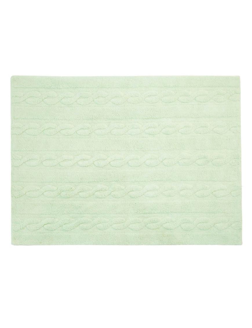 Lorena Canals Dywan bawełniany Trenzas Soft Mint 120 x 160 cm