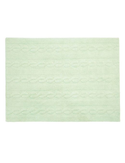 Lorena Canals Dywan bawełniany Trenzas Soft Mint 120 x 160 cm