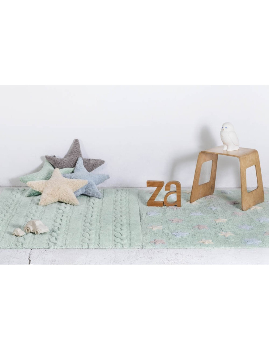 Lorena Canals Dywan bawełniany Trenzas Soft Mint 120 x 160 cm