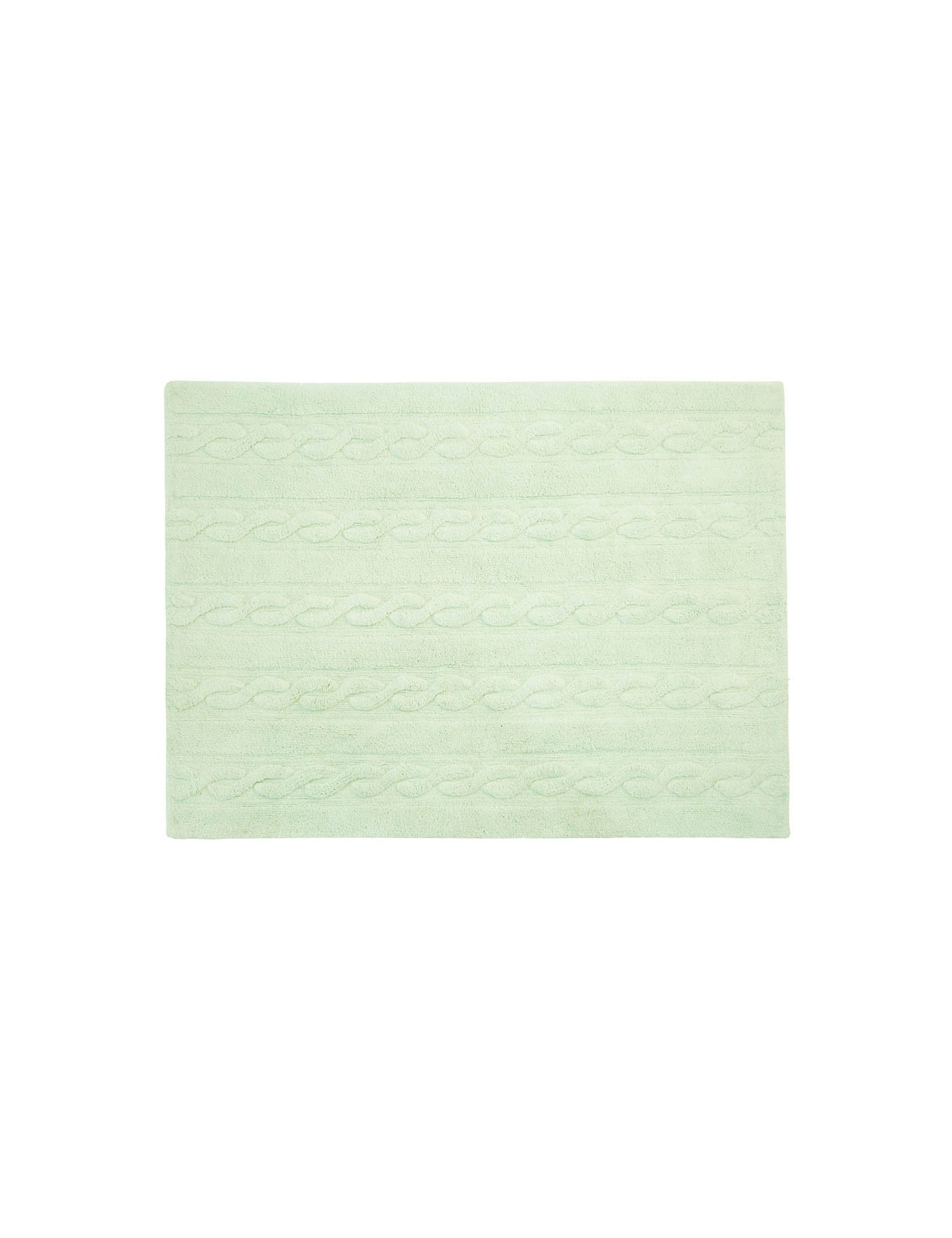 Lorena Canals Dywan bawełniany Trenzas Soft Mint 120 x 160 cm