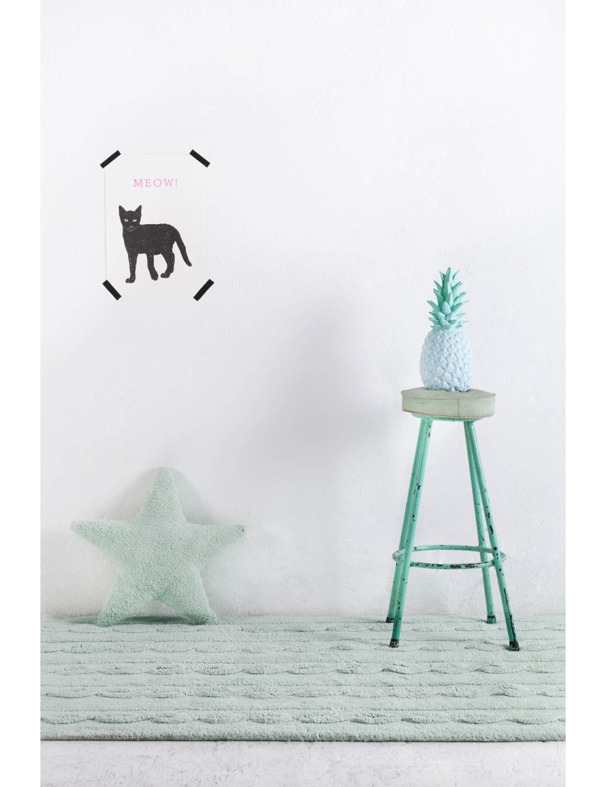 Lorena Canals Dywan bawełniany Trenzas Soft Mint 120 x 160 cm