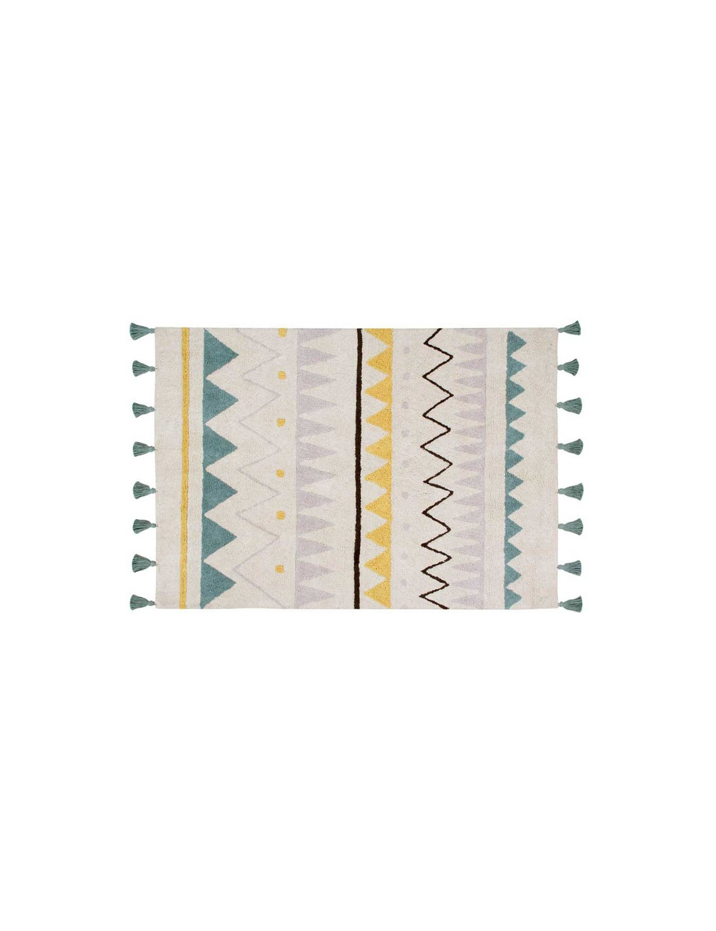 Dywan bawełniany Azteca Natural Vintage Azul 120x160 cm