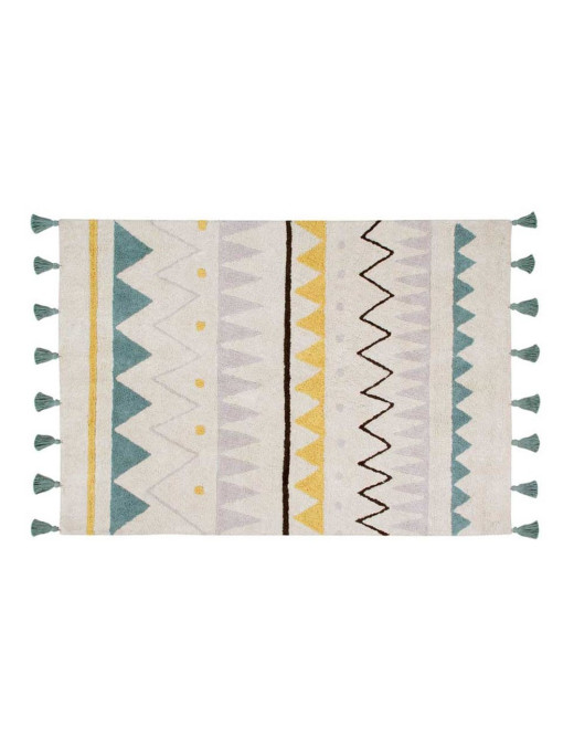 Dywan bawełniany Azteca Natural Vintage Azul 120x160 cm